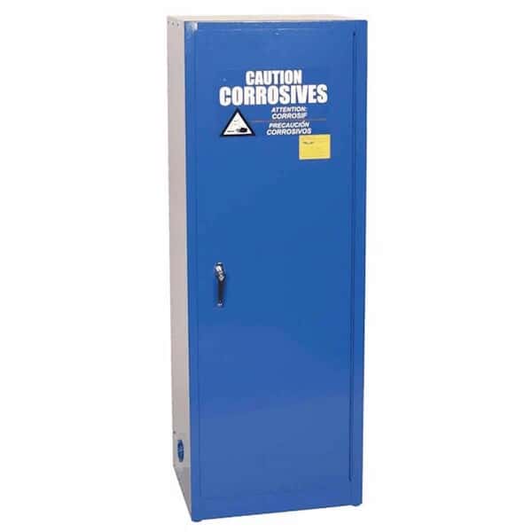 Eagle CRA2310X Metal Acid and Corrosive Safety Cabinet, Space Saver, Self Close, 1 Door, 24 Gal