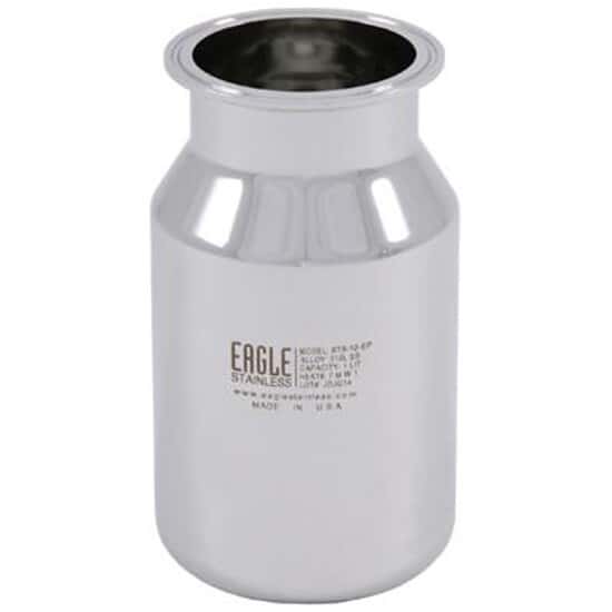 Eagle Stainless Stainless Steel Sanitary Container; 1L, 3" Flange from ColeParmer