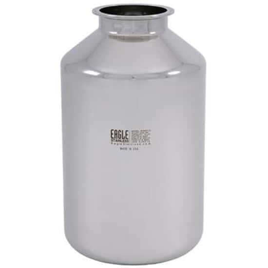Eagle Stainless Stainless Steel Sanitary Container; 10L, 4" Flange from ColeParmer
