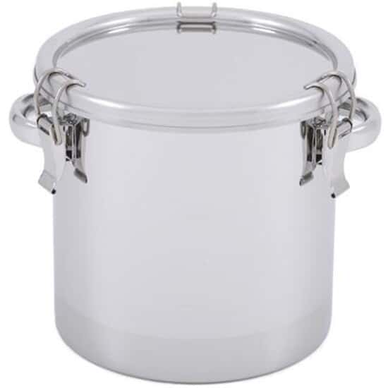 Eagle Stainless Storage Tank with Clip-Down Cover, Stainless Steel, 5.2 Gal