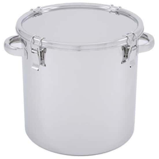 Eagle Stainless Storage Tank with Clip-Down Cover, Stainless Steel, 9.5 Gal