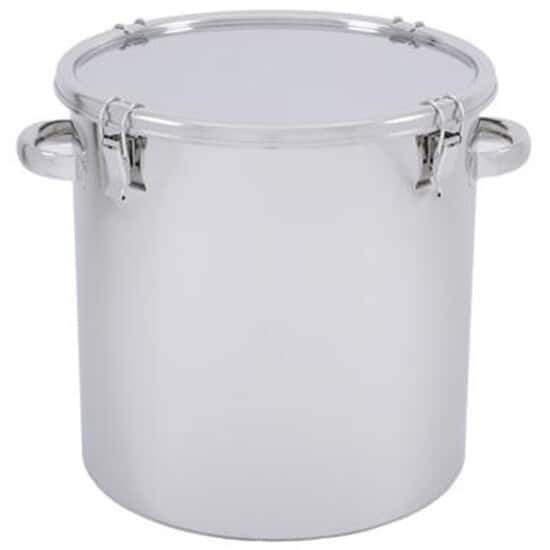 Eagle Stainless Storage Tank with Clip-Down Cover, Stainless Steel, 15.9 Gal