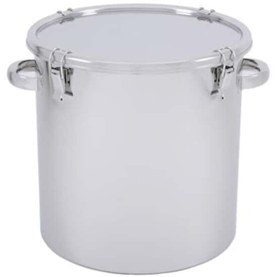 Eagle Stainless Storage Tank with Clip-Down Cover, Stainless Steel, 26.4 Gal