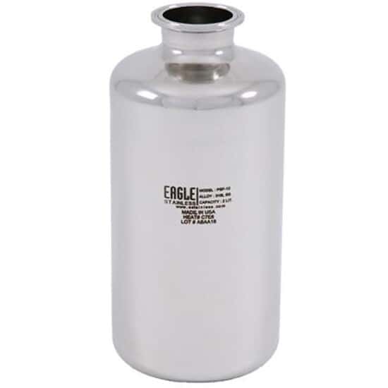Eagle Stainless Stainless Steel Sanitary Container; 2L, 2" Flange from ColeParmer