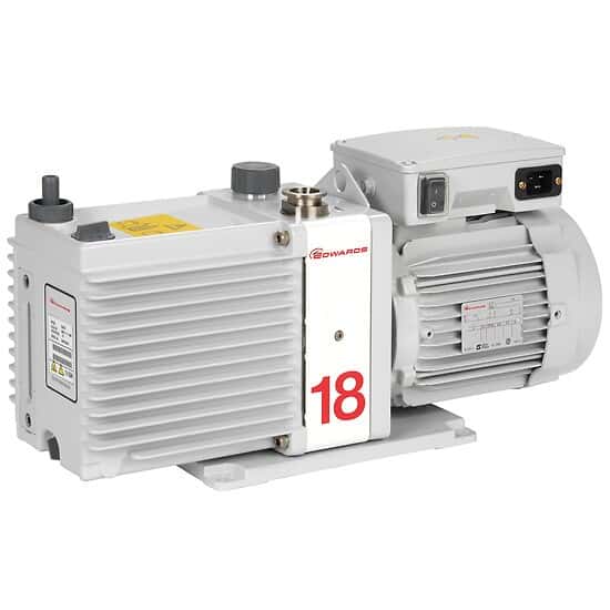 Edwards PFPE - E1M18 Single-Stage Rotary Vane Pump, PFPE-Prepared; 115/200-230V, 50/60Hz, 1 Phase, Factory Set to 230V