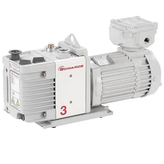 Edwards RV3 Two Stage Rotary Vane Pump; 115 to 230 V, 50/60 Hz, 1 phase (Factory set to 115 V for US)