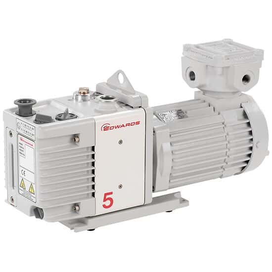 Edwards RV5 Two Stage Rotary Vane Pump, PFPE-prepared; 115 to 230 V, 50/60 Hz, 1 phase (Factory set to 115 V for US)