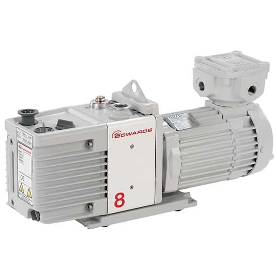 Edwards RV8 Two Stage Rotary Vane Pump; 115 to 230 V, 50/60 Hz, 1 phase (Factory set to 230 V for Europe)