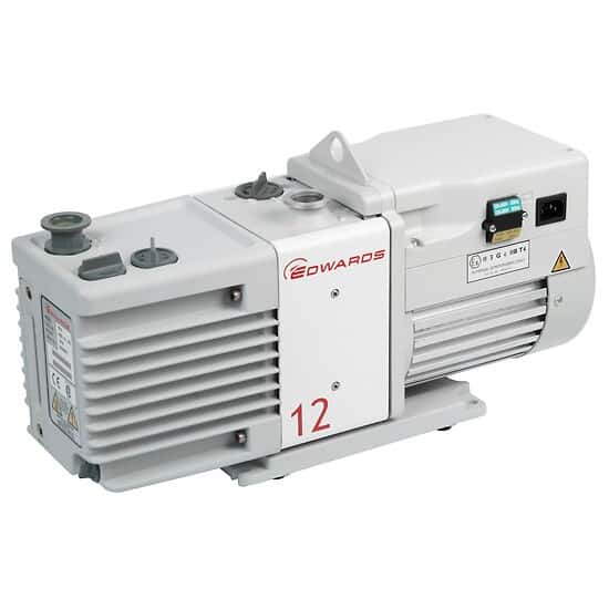 Edwards RV12 Two Stage Rotary Vane Pump; 115 to 230 V, 50/60 Hz, 1 phase (Factory set to 115 V for US)
