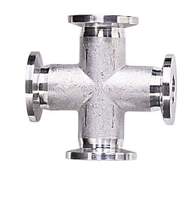 Edwards C10514412 Vacuum Pump Fittings, aluminum cross, NW 25