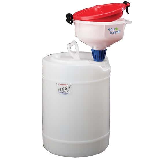 ECO Funnel Solvent Safety Funnel System with 5-gal. Drum, FS-70 (Rieke® 8TPI) Cap Adapter; 8