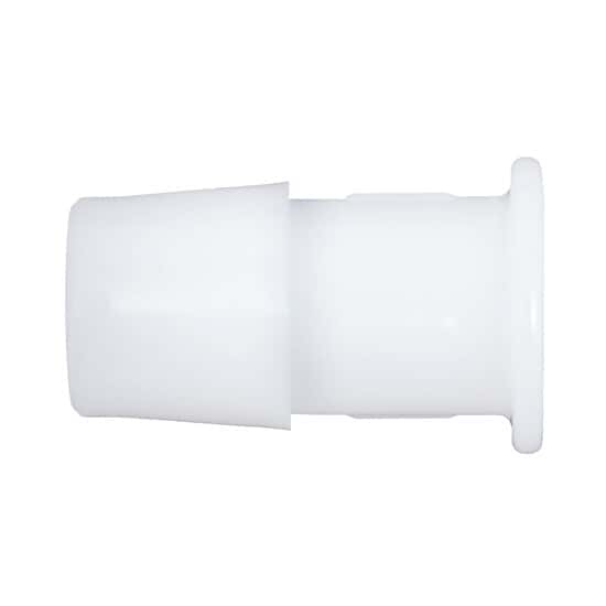 Eldon James Hose Barb to Plug Fitting, Straight Adapter, Natural Nylon, 1