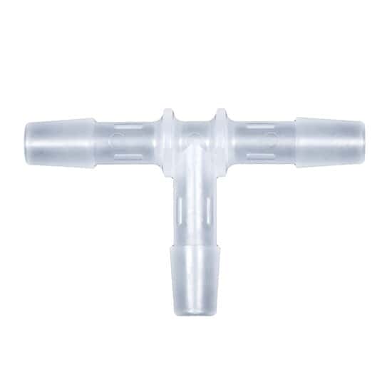 Eldon James Hose Barb Fitting, Tee Union, Animal-Derivative-Free Polypropylene, 3/4