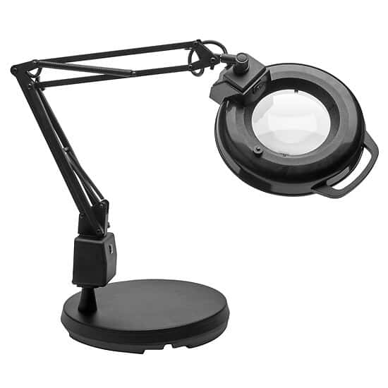 Electrix LED Illuminated Magnifier, Articulating arm, Weighted base, 2