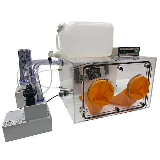 Electro-Tech Systems 5504-7607 Glove Box Chamber, Humidity (10 to 95% RH) and Temperature (10 to 60°C) Controlled, Desiccant/Pump Dehumidification; 115V