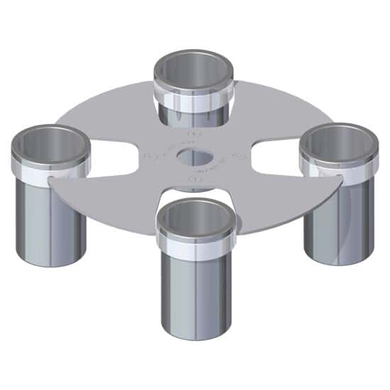 Elmi 8M.03 Rotor Package, Includes 2 x 15 mL Adapters (3 per Bucket) and 2 x 50 mL Adapters (1 per Bucket)