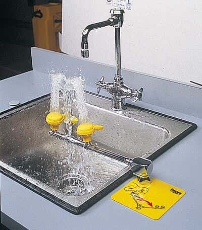 Encon 01040128 Swing-Away Countertop Eyewash, Arm Length; 10.5