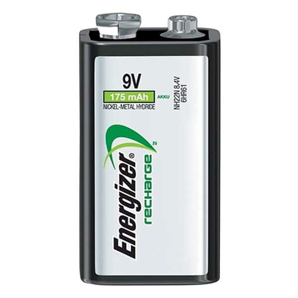 Energizer Rechargeable 9V Ni-MH Battery, 175 mAh