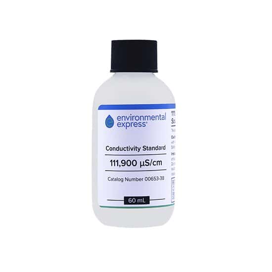 Environmental Express Conductivity and TDS Standard, 111,900 µS; 5 x 60 mL Bottles/Pk