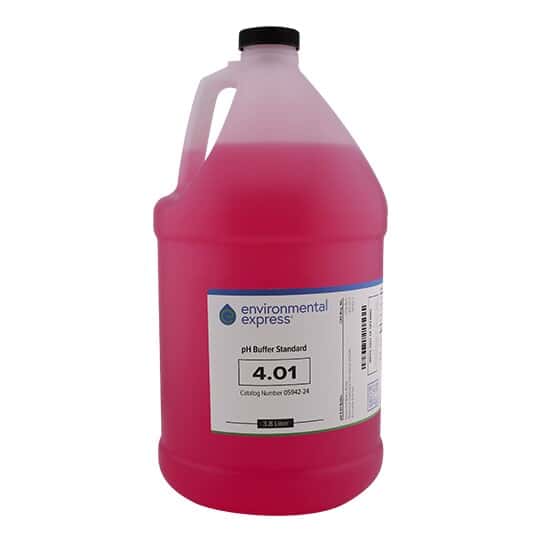 Environmental Express Buffer Solution, pH 4.01; 4 x 1 gal. Bottles/Cs