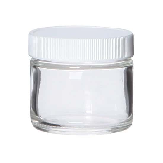 Environmental Express Straight-Side Glass Jar, Level 1, Clear, 60 mL; 24/CS