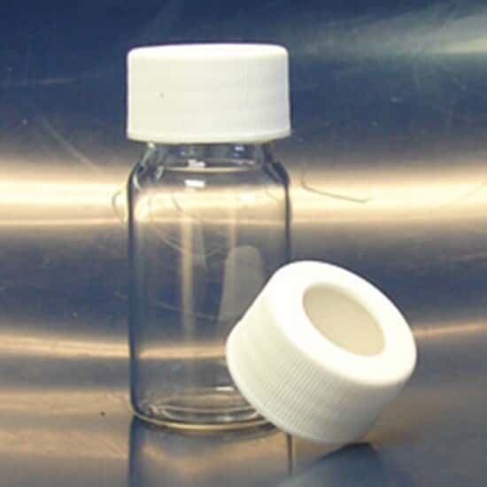 Environmental Express APC1674 Clear VOA Vials, 20 mL, PTFE-Lined Caps; 144/Cs