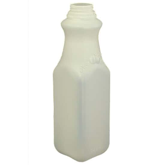 Environmental Express BPC1017 Pre-Cleaned Juice-Style Square Bottle, HDPE, Level 1, 1000 mL; 108/CS