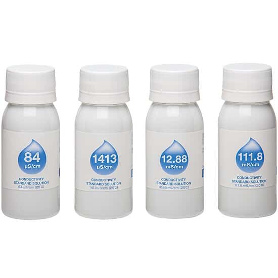 Environmental Express Conductivity and TDS Standards Pack, 84 µS, 1413 µS, 12.88 mS, and 111.8 mS; 60-mL of each