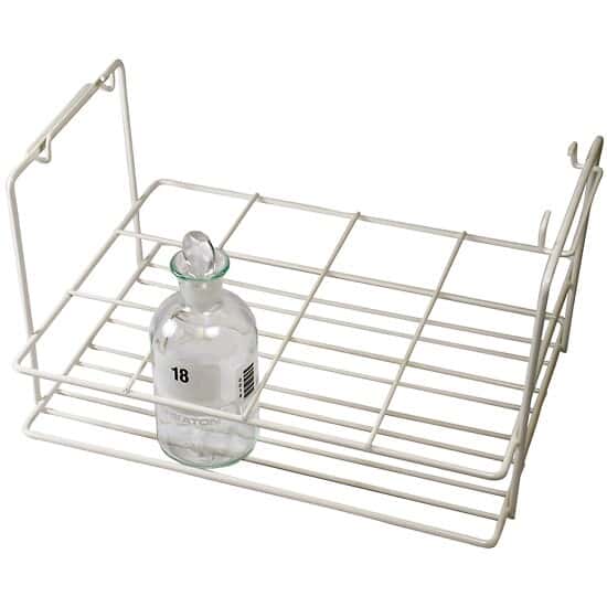 Environmental Express BOD Bottle Storage Rack, EpoxyCoated Steel, 12