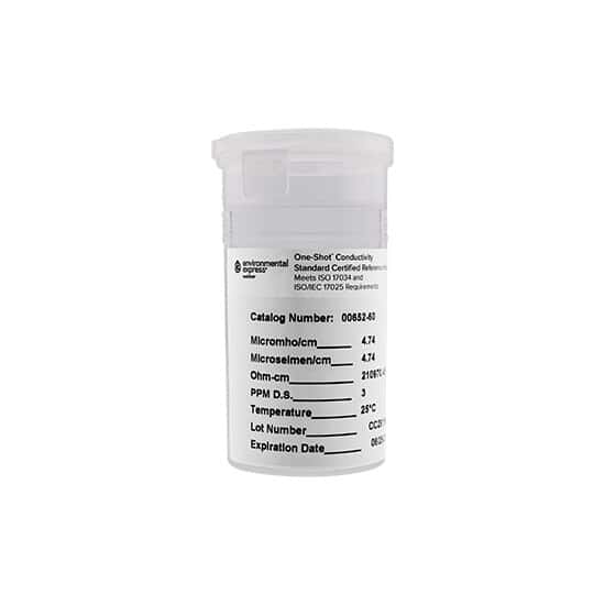 Environmental Express Oakton CERTIFIED CRM One-Shot™ Conductivity and TDS Standard, 5 µS; 6 x 100 mL Vials