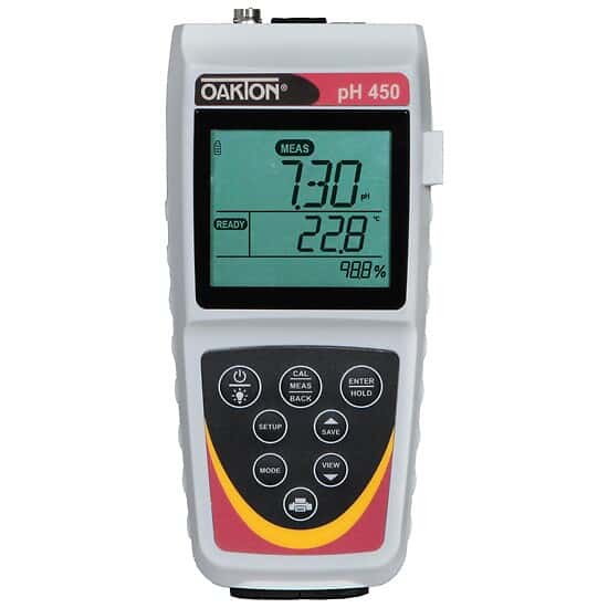 Environmental Express Oakton pH450 Waterproof Portable pH/mV/ISE/Temp Meter Only