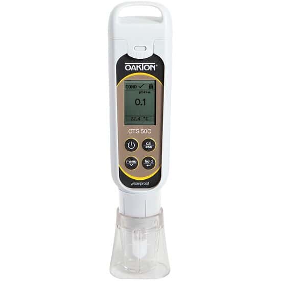Environmental Express Oakton CTSTestr™ 50C Cup-Style Waterproof Pocket Conductivity/TDS/Salinity Tester, Premium 50 Series