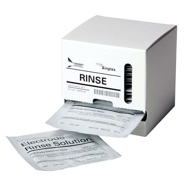 Environmental Express Oakton Deionized Water Rinse Solution Pouches; 20/Pk
