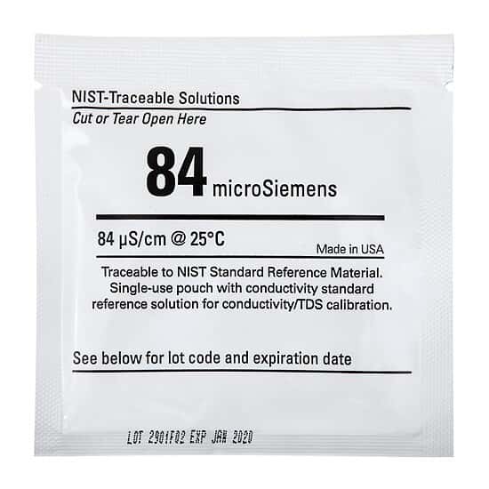 Environmental Express Oakton Conductivity Calibration Pouches, 84 uS; 20/Pk