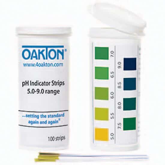 Environmental Express Oakton pH Indicator Strips, 5 to 9, 100/pk