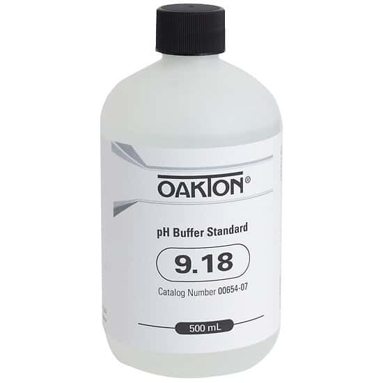 Environmental Express Oakton 1595-16 Buffer, Reference Standard, pH 9.18 +/- 0.01 at 25°C (500 mL)