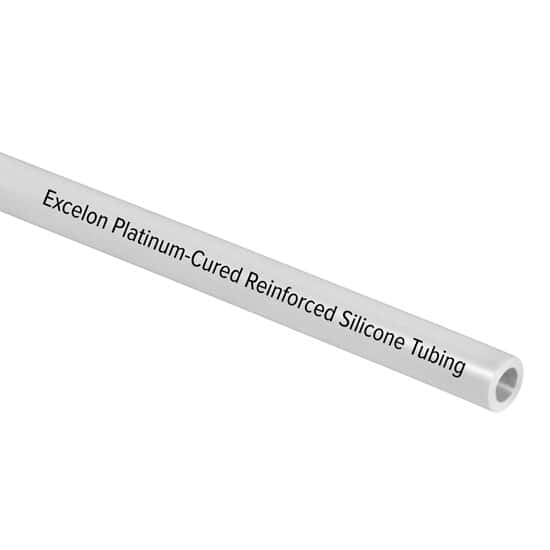 Excelon Platinum-Cured Silicone Tubing, 70 Shore A, 1/4