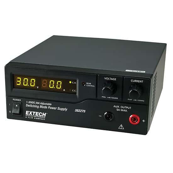 Extech 382275 600W DC Power Supply, 120 VAC