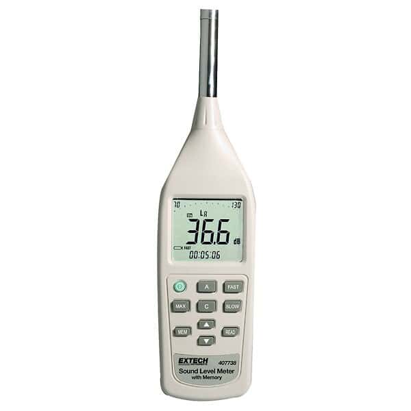 Extech 407738 Digital Sound Level Meter with Memory from Cole-Parmer