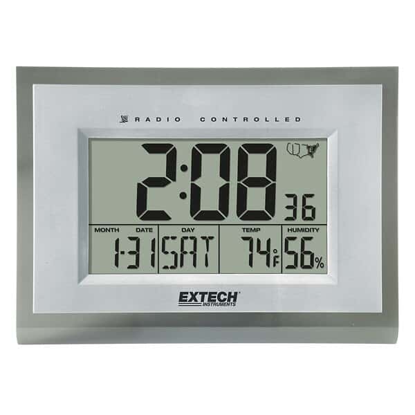 Extech 445706 Large Digital Clock with Humidity and Temperature from