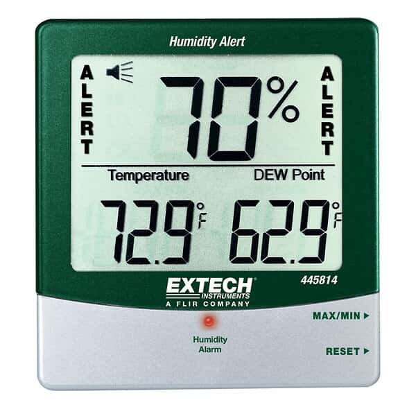 Extech Big Digit Thermohygrometer with Dew Point and Alarm
