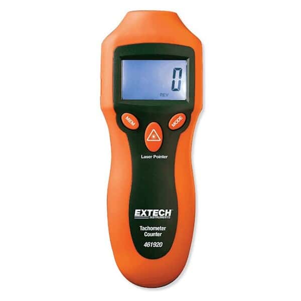 Extech 461920 Mini/PocketSize Laser Photo Tachometer from ColeParmer