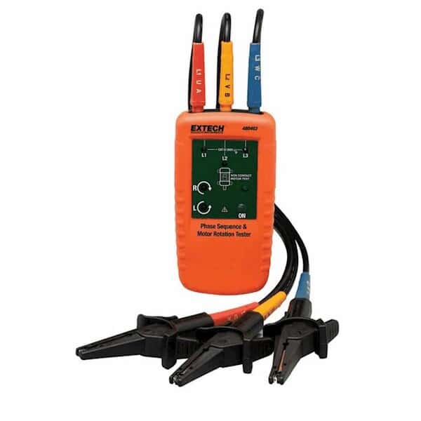 Extech 480403 Phase Sequence and Motor Rotation Tester