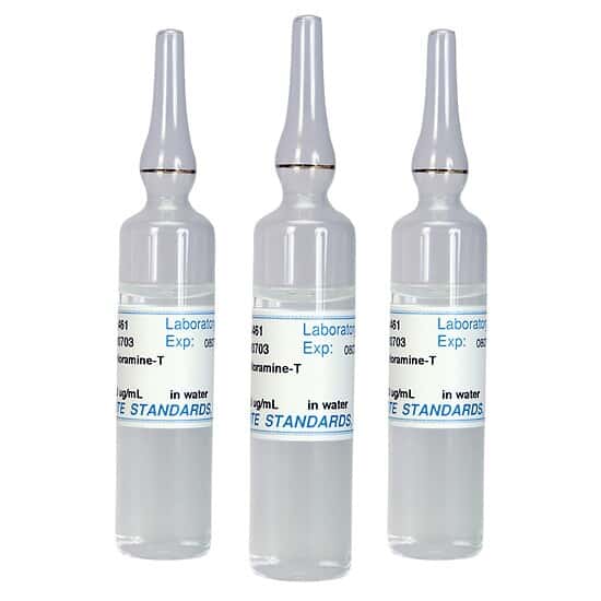 Extech CL207 Clorine Calibration Standard, 1 ppm, 3 x 20 mL Ampules