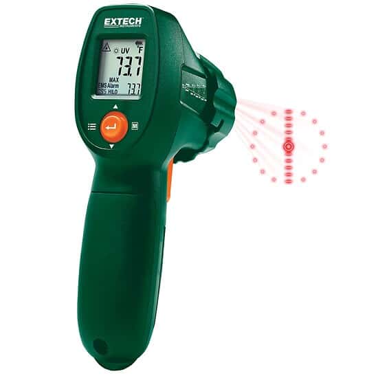 Extech IR300UV Infrared Thermometer with UV Refrigerant Leak Detector