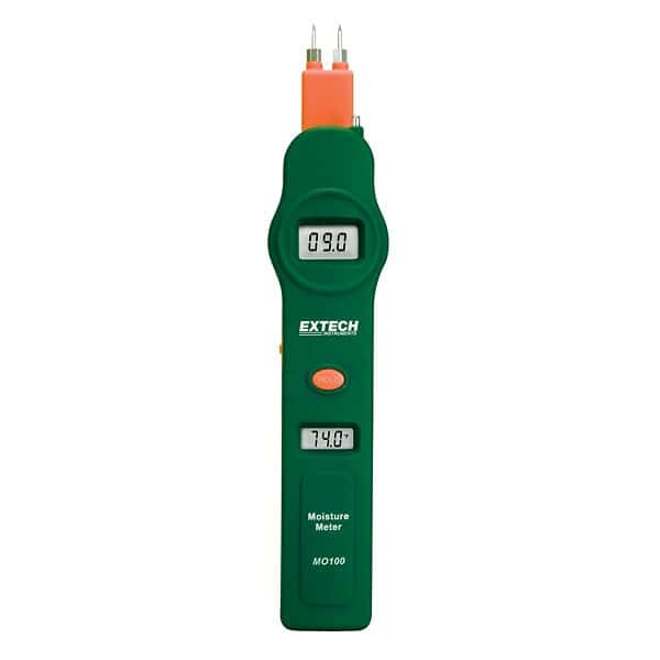 Extech MO100 Moisture Meter with Air Temperature Display from ColeParmer