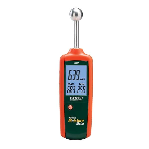 Extech MO257 Non-Evasive Moisture Meter with High Frequency Pinless Sensor