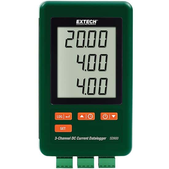 Extech SD900 ThreeChannel DC Current Data Logger from ColeParmer