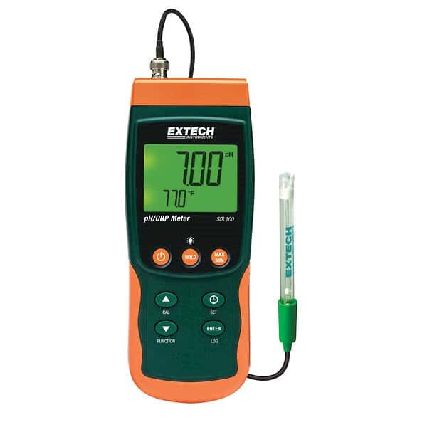 Extech 100 SDL pH/ORP Handheld Meter with Datalogging from ColeParmer
