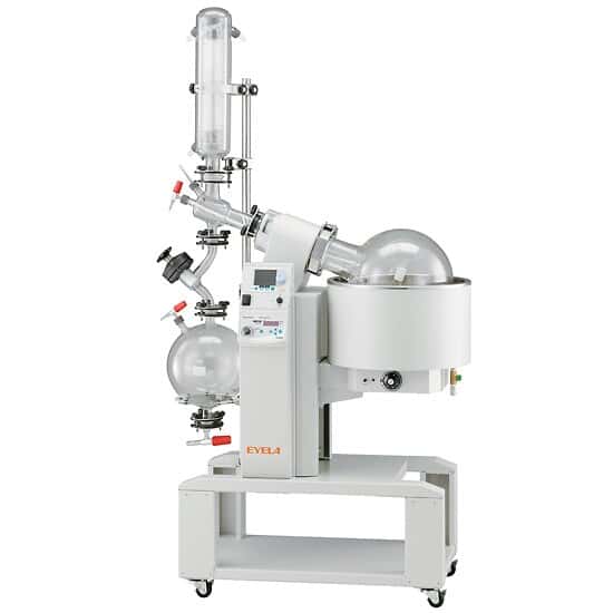 Eyela N4000W Rotary Evaporator with Uncoated Glassware, 20 L Evaporator Flask, Dual Receiving